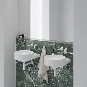 Смеситель для раковины из стены Ravak Eleganta белый матовый X070255, 3