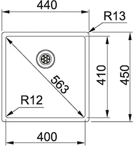 Мойка кухонная Franke Box BXX 210/110-40 нержавеющая сталь 127.0453.654, 2