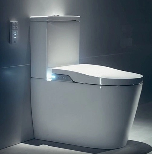 Умный унитаз-биде напольный безободковый Roca Inspira in-wash белый 80306L001