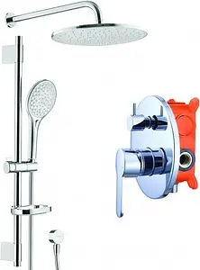 Душевая система со смесителем для душа Swedbe Platta хром 5536 Душевая система со смесителем для душа Swedbe Platta хром 5536, 1