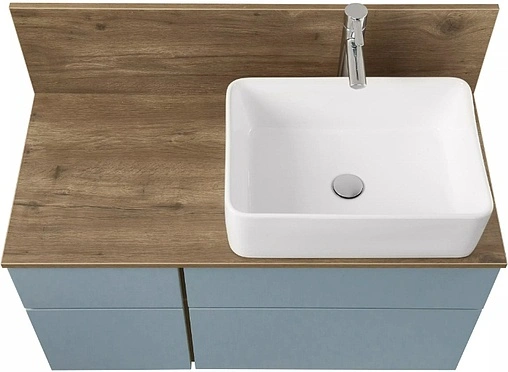 Тумба-умывальник подвесная Aquaton Мишель 100 фьорд/дуб рустикальный 1A2773K2MIX30