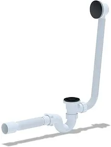 Слив-перелив для ванны Ани Пласт чёрный матовый EC155BL, 1