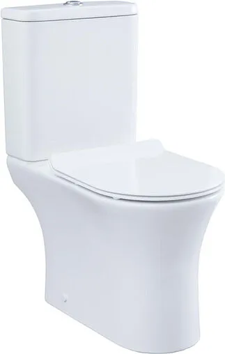 Унитаз-компакт безободковый Aquanet Roll 2-C Rimless белый Roll 2-C+Roll 2-C-1