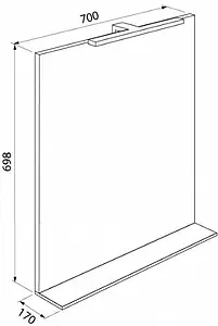 Зеркало с подсветкой IDDIS Custo 70 белый CUS70W0i98 Зеркало с подсветкой IDDIS Custo 70 белый CUS70W0i98, 2
