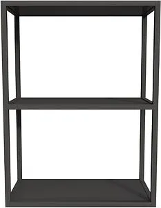 Полка двухъярусная Cezares Cadro 60х80 чёрный матовый CADRO-60/30/80-2C-SO-MET-ST, 4