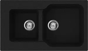 Мойка кухонная Omoikiri Maru 86-2-BL черный 4993284, 1