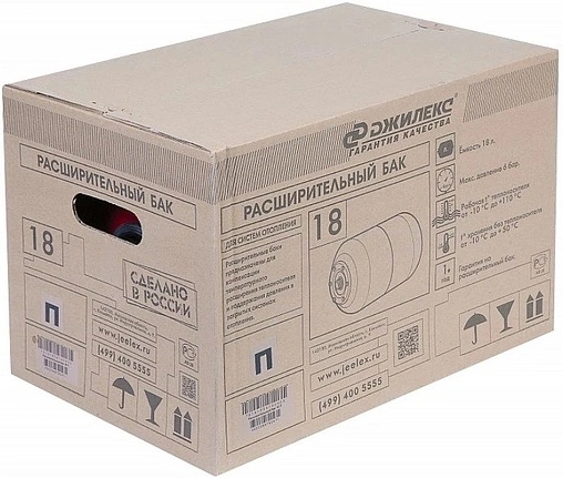 Расширительный бак Джилекс 18 П 5 бар 7819