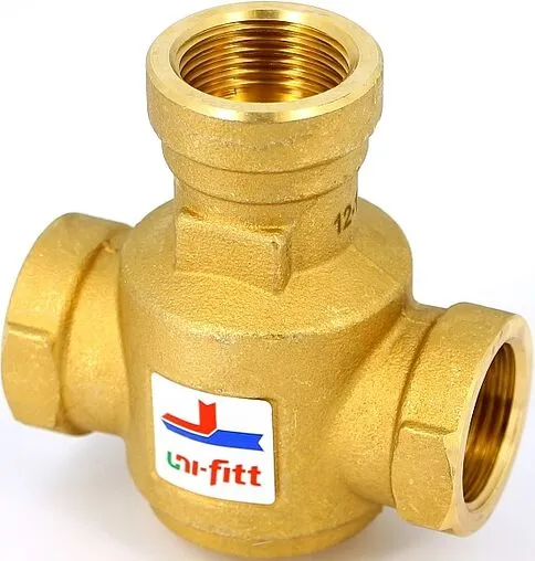 Трехходовой термостатический антиконденсационный клапан 1&quot; Kvs 9.0 Uni-Fitt 358G6094