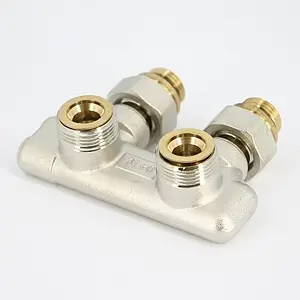 Узел нижнего подключения радиатора перекрестный угловой ¾"ек x ¾"нг (½"н) Uni-Fitt 197N3011 Узел нижнего подключения радиатора перекрестный угловой ¾"ек x ¾"нг (½"н) Uni-Fitt 197N3011, 4