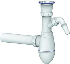 Сифон бутылочный для раковины Unicorn белый А310V