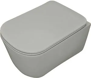 Унитаз подвесной безободковый Kerasan Tribeca Grigio matt 511459 Унитаз подвесной безободковый Kerasan Tribeca Grigio matt 511459, 1