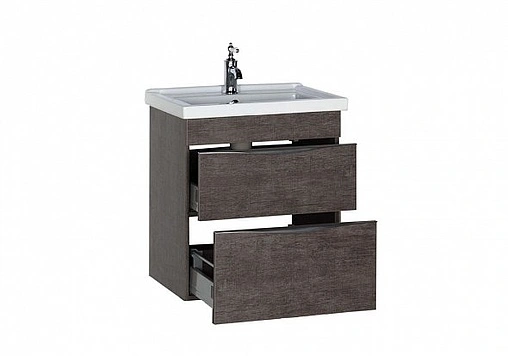 Тумба под умывальник Aquanet Эвора 60 дуб антик 00183000