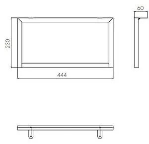 Ножки мебельные Aquaton Лофт Урбан чёрный матовый 1A255203LQX70, 2