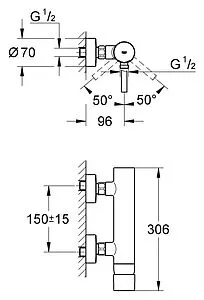 Смеситель для душа Grohe Essence хром 33636000 Смеситель для душа Grohe Essence хром 33636000, 2