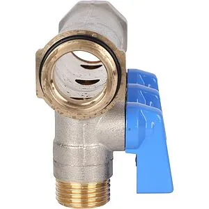 Коллектор запорный проходной 3 отвода синий ¾"в/н x ½"н Stout SMB 6211 341203 Коллектор запорный проходной 3 отвода синий ¾"в/н x ½"н Stout SMB 6211 341203, 5