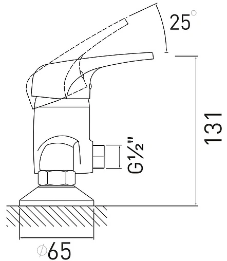 Смеситель для душа Gross Aqua Optima хром 5525511C