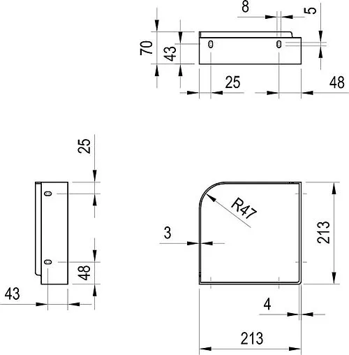 Кронтшейн Ravak Yard 28 C черный X01779 Кронтшейн Ravak Yard 28 C черный X01779