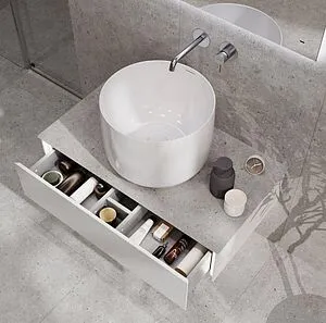 Тумба-умывальник подвесная Kerama Marazzi Magica 90 утренний серый матовый MA.90.1\MGR.M+MA.wb.42+, 3