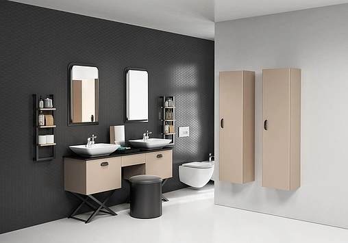 Тумба под умывальник напольная Isvea Bei 158 белый/дуб 21BE1065155I Тумба под умывальник напольная Isvea Bei 158 белый/дуб 21BE1065155I