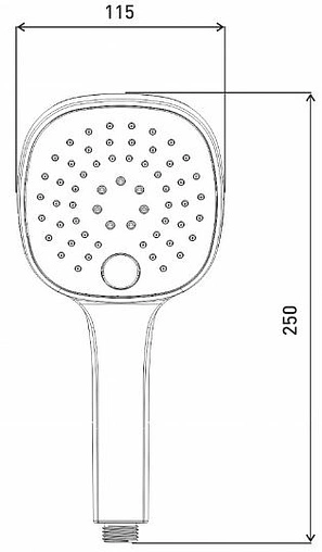 Лейка ручного душа Gross Aqua Loft Autoclean хром GA1298