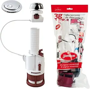 Механизм сливной для бачка двухрежимный Jimten S-575 023305, 3