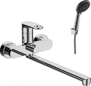 Смеситель для ванны с длинным изливом Rossinka хром RS33-32, 1