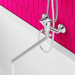 Смеситель для ванны с длинным изливом Dorff Stark хром D1109500 Смеситель для ванны с длинным изливом Dorff Stark хром D1109500, 4