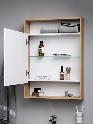 Шкаф-зеркало Aqwella City 50 дуб канадский SIT0405DK