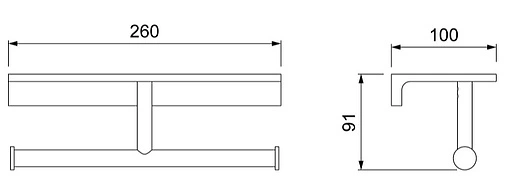 Держатель туалетной бумаги Timo Selene хром 10045/00