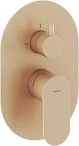 Смеситель для душа скрытого монтажа Ravak Eleganta розовое золото X070375, 1