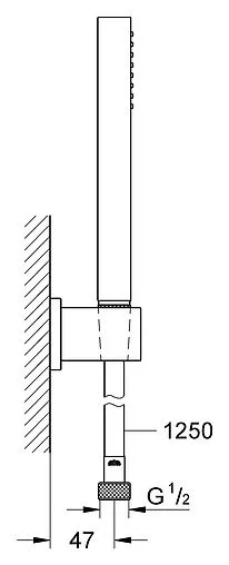 Душевой набор Grohe Euphoria Cube Stick хром 27702000