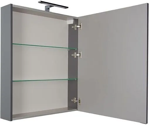 Шкаф-зеркало Aquanet Алвита 70 R серый антрацит 00183990