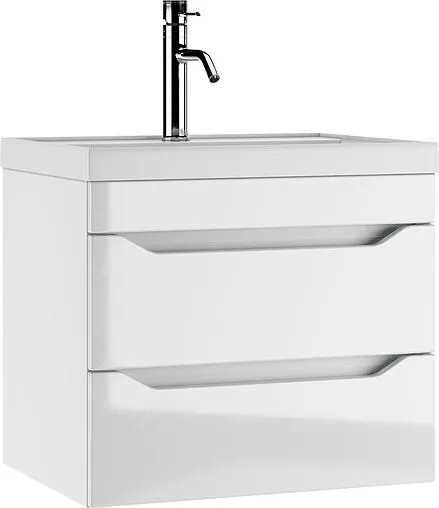 Тумба-умывальник подвесной Айсберг Ева 60 белый DA5914T+4670142930044