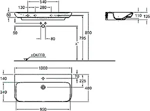 Раковина Keramag myDay 100 белый 125400000 Раковина Keramag myDay 100 белый 125400000, 2