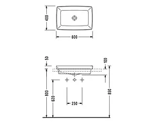 Раковина Serel Rita 60 белый RT34 Раковина Serel Rita 60 белый RT34, 2