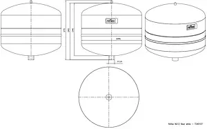 Расширительный бак Reflex NG 12л 6 бар 7240107 Расширительный бак Reflex NG 12л 6 бар 7240107, 2