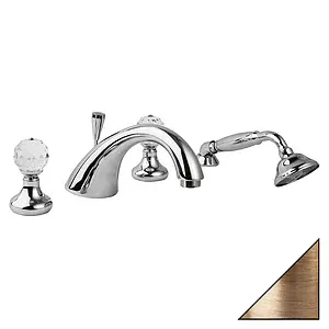 Смеситель на борт ванны на 4 отверстия Cezares Atlantis бронза ATLANTIS-BVD-02-Sw, 1