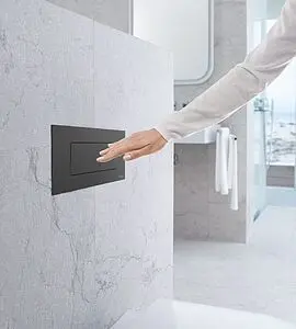 Клавиша смыва для унитаза Idrospania Noelia 30374 черный матовый, 3