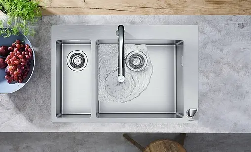 Мойка кухонная с встроенным смесителем Hansgrohe C71-F655-09 75x50 нержавеющая сталь 43206800