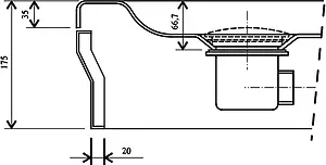Сифон для душевого поддона Ravak Professional хром X01309 Сифон для душевого поддона Ravak Professional хром X01309, 3