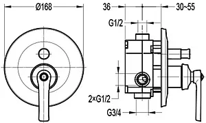 Смеситель для ванны скрытого монтажа Swedbe Terracotta Art терракотовый 2517 Смеситель для ванны скрытого монтажа Swedbe Terracotta Art терракотовый 2517, 2