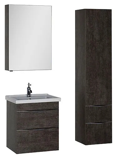 Шкаф-зеркало Aquanet Эвора 60 R дуб антик 00182996 Шкаф-зеркало Aquanet Эвора 60 R дуб антик 00182996