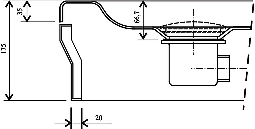 Сифон для душевого поддона Ravak Professional хром X01309 Сифон для душевого поддона Ravak Professional хром X01309