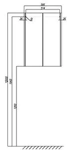 Шкаф двухстворчатый Aquaton Йорк 60 бежевый/джарра 1A171303YOAT0, 2