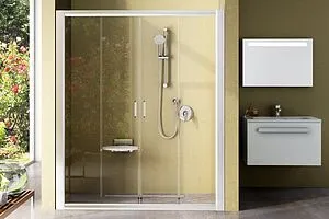 Дверь в нишу 1200мм прозрачное, матовое стекло Ravak Rapier NRDP4-120 0ONG0U00ZG, 2