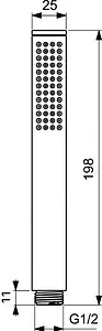 Лейка ручного душа Ideal Standard Stick хром BC774XG Лейка ручного душа Ideal Standard Stick хром BC774XG, 2