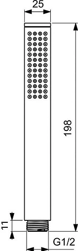 Лейка ручного душа Ideal Standard Stick хром BC774XG