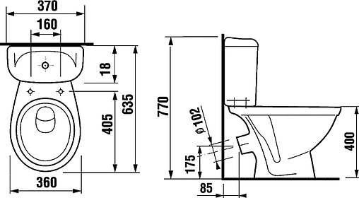 Унитаз-компакт Jika Lyra белый 8.2423.4.000.242.9