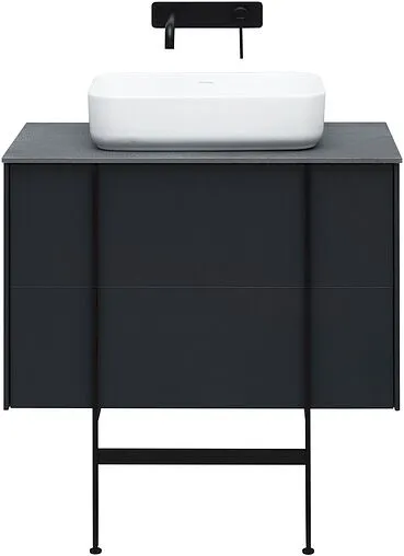 Тумба-умывальник подвесная Allen Brau Reality 80 антрацит 1.32005.AM+