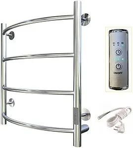 Полотенцесушитель электрический лесенка Тругор Пэк сп 5 60х4032 мм полированная сталь Полотенцесушитель электрический лесенка Тругор Пэк сп 5 60х4032 мм полированная сталь, 3